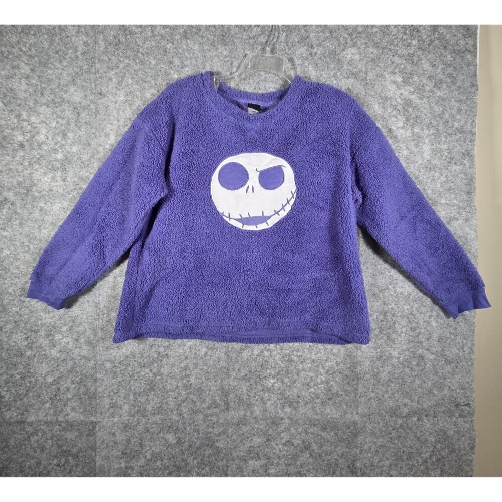 Disney Fleece Pullover Top Nightmare Before Christmas Purple Women's  Size XL